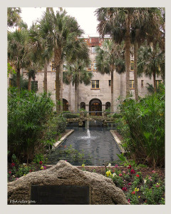 Hotel Alcazar building in downtown St. Augustine houses the Lightner Museum along with City Hall and various other shops . This 1887 Spanish Renaissance Revival style building is listed on the National Register of Historic Places.